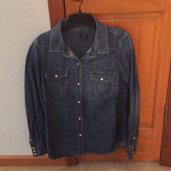 J. Crew Tops - Jcrew Denim Shirt